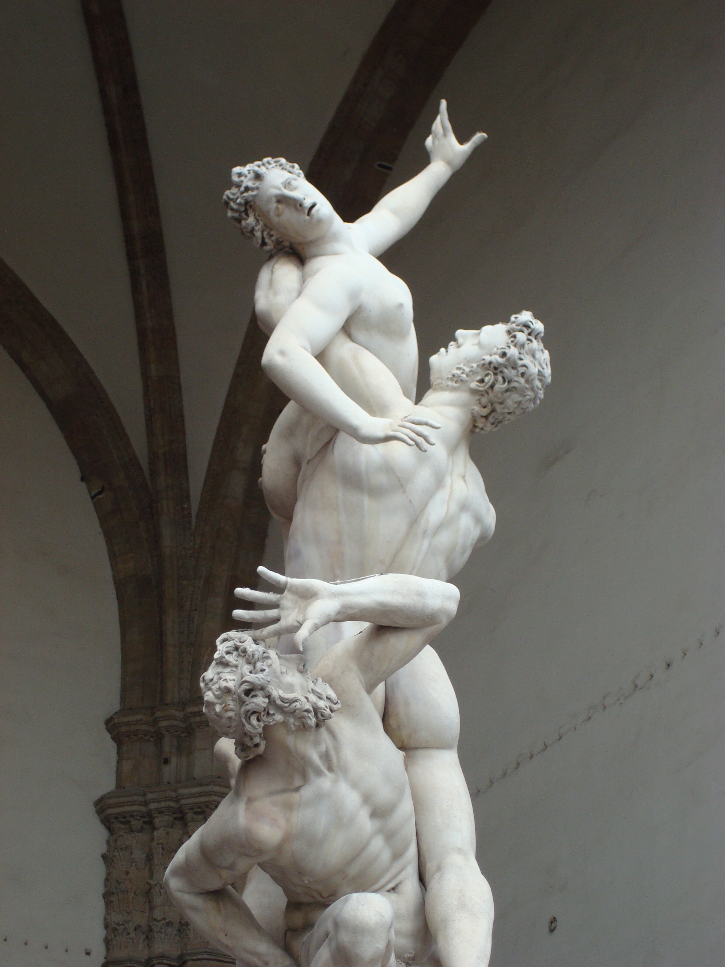 Florence_28 A marble statue of three human figures
