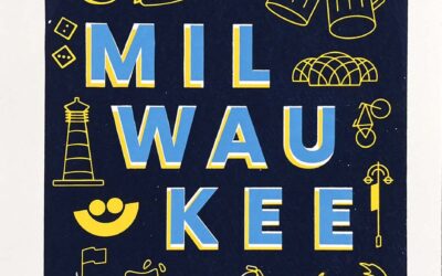 MKE Prints exhibition installed at MKE airport