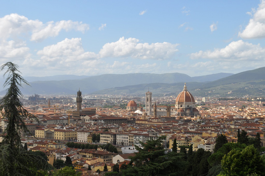 23Florence 2012 pjb 66 A photograph of the city of Florence, Italy with mountains in the background
