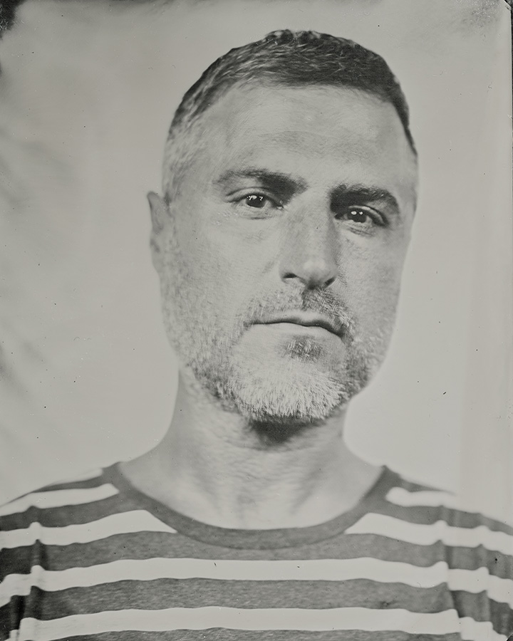 Black and white photo of Jon Horvath