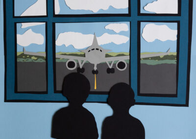 Ready for Takeoff papercutting